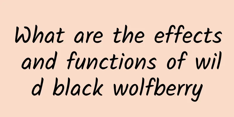 What are the effects and functions of wild black wolfberry
