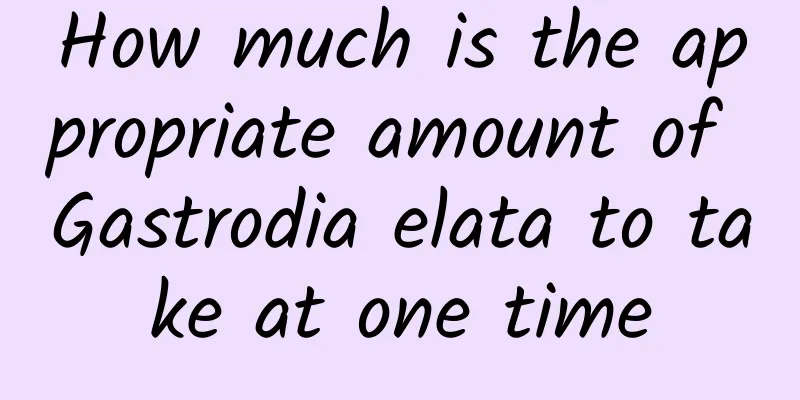 How much is the appropriate amount of Gastrodia elata to take at one time