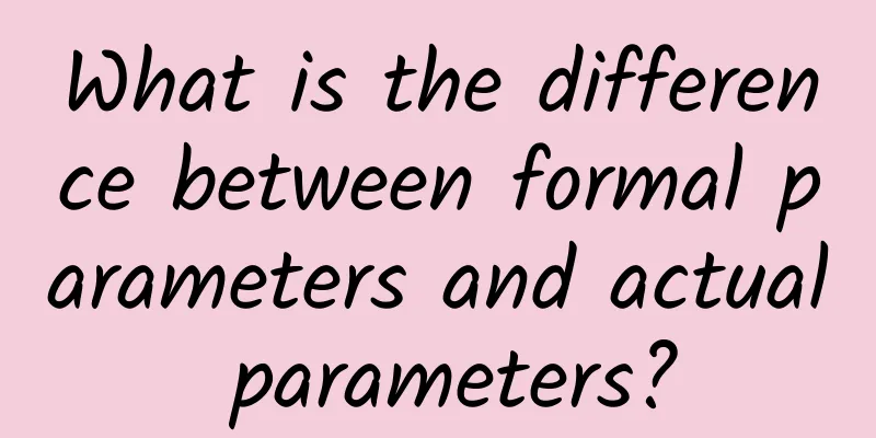 What is the difference between formal parameters and actual parameters?