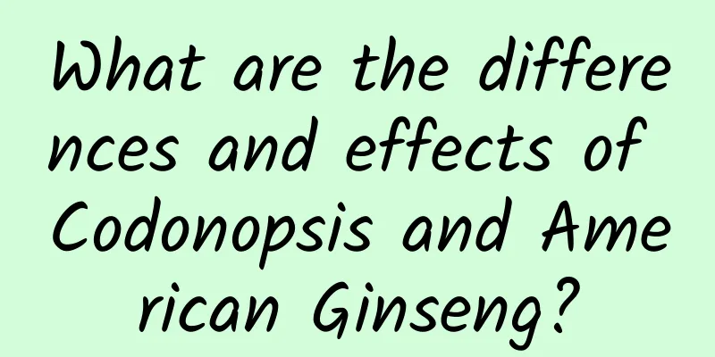 What are the differences and effects of Codonopsis and American Ginseng?
