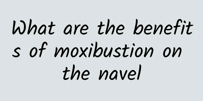 What are the benefits of moxibustion on the navel