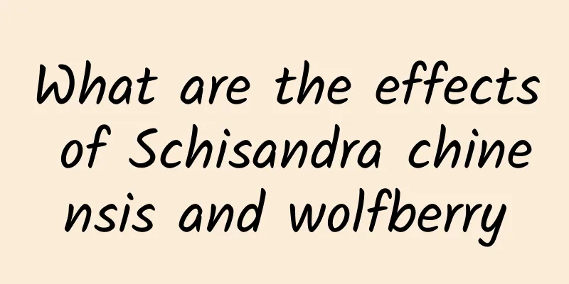 What are the effects of Schisandra chinensis and wolfberry