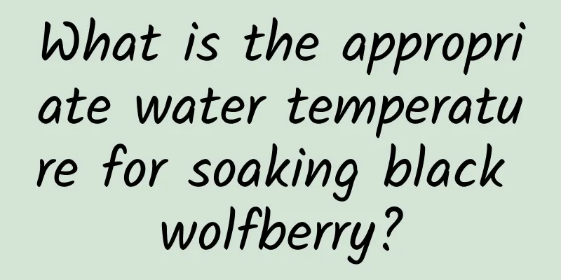 What is the appropriate water temperature for soaking black wolfberry?
