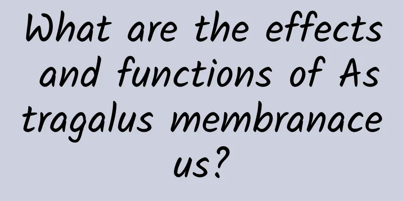 What are the effects and functions of Astragalus membranaceus?