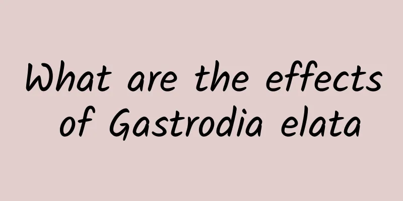 What are the effects of Gastrodia elata