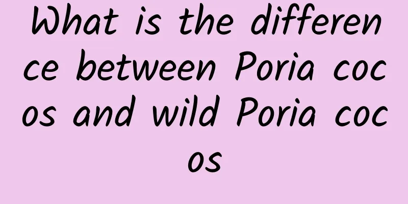 What is the difference between Poria cocos and wild Poria cocos