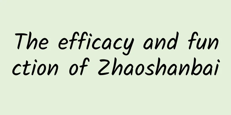 The efficacy and function of Zhaoshanbai