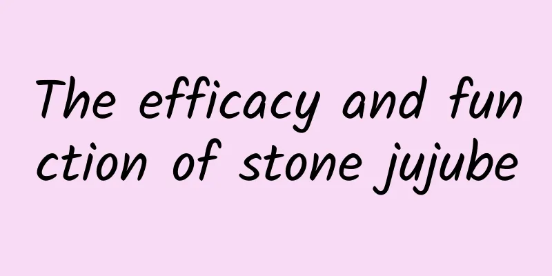 The efficacy and function of stone jujube