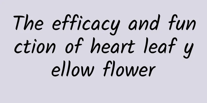 The efficacy and function of heart leaf yellow flower