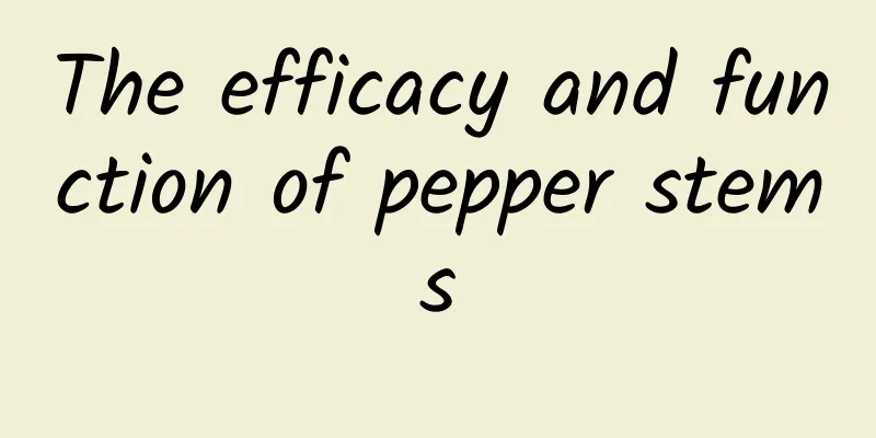 The efficacy and function of pepper stems