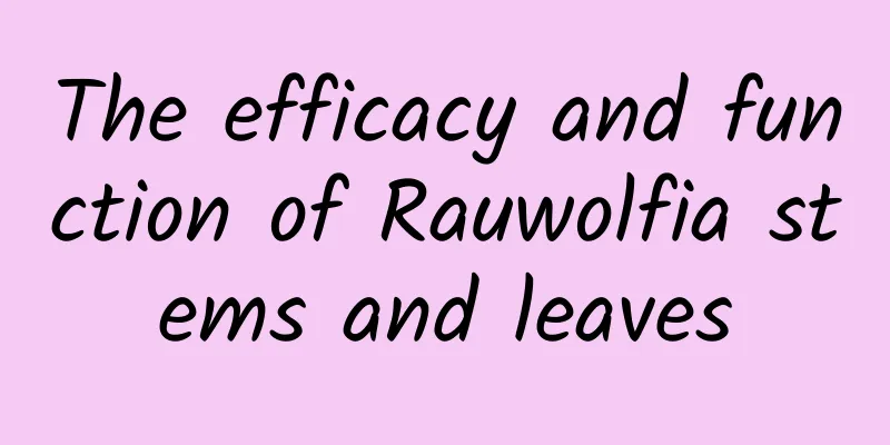 The efficacy and function of Rauwolfia stems and leaves
