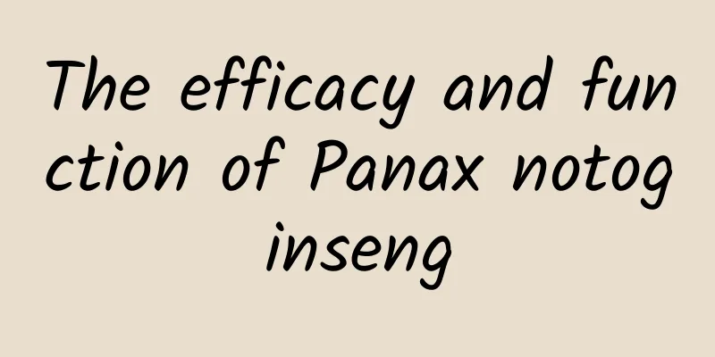 The efficacy and function of Panax notoginseng