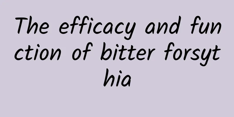 The efficacy and function of bitter forsythia