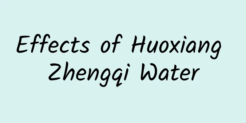 Effects of Huoxiang Zhengqi Water