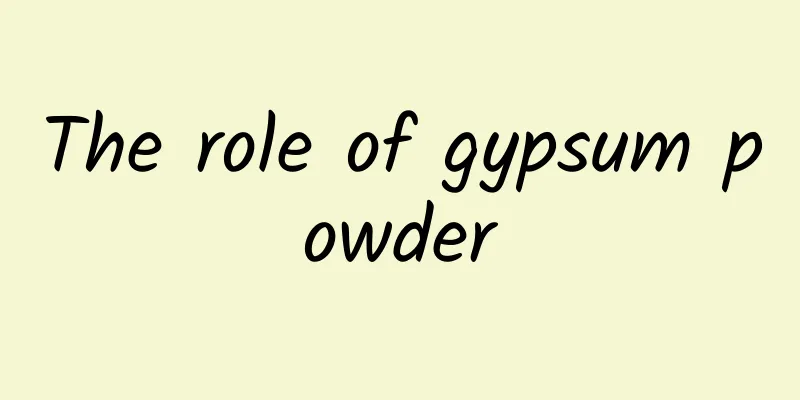 The role of gypsum powder
