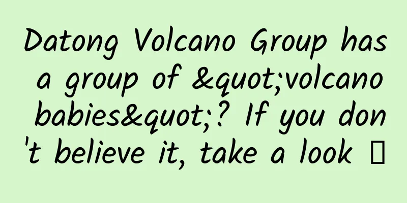 Datong Volcano Group has a group of "volcano babies"? If you don't believe it, take a look →