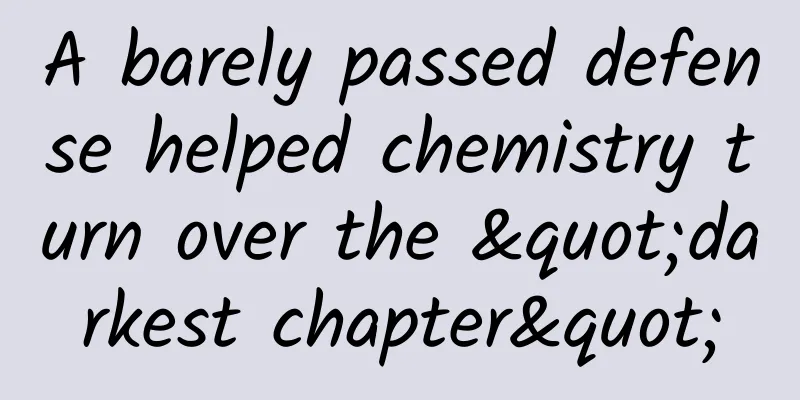 A barely passed defense helped chemistry turn over the "darkest chapter"