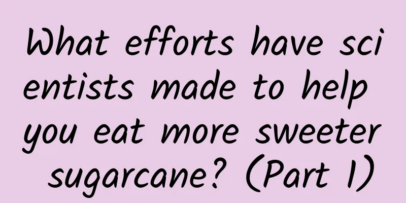 What efforts have scientists made to help you eat more sweeter sugarcane? (Part 1)