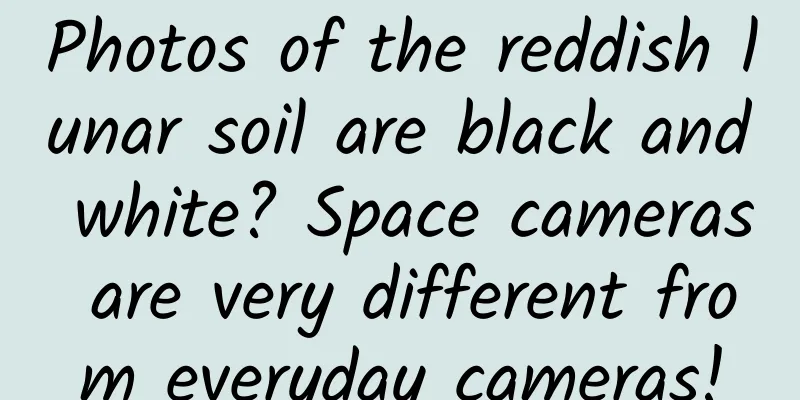 Photos of the reddish lunar soil are black and white? Space cameras are very different from everyday cameras!