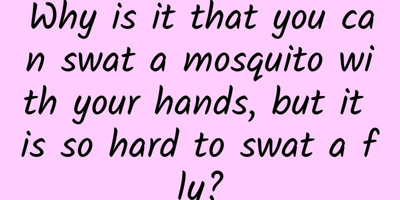 Why is it that you can swat a mosquito with your hands, but it is so hard to swat a fly?