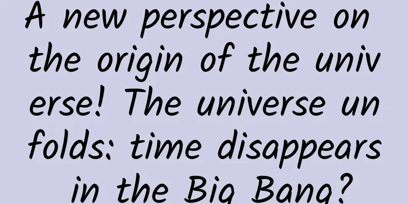 A new perspective on the origin of the universe! The universe unfolds: time disappears in the Big Bang?