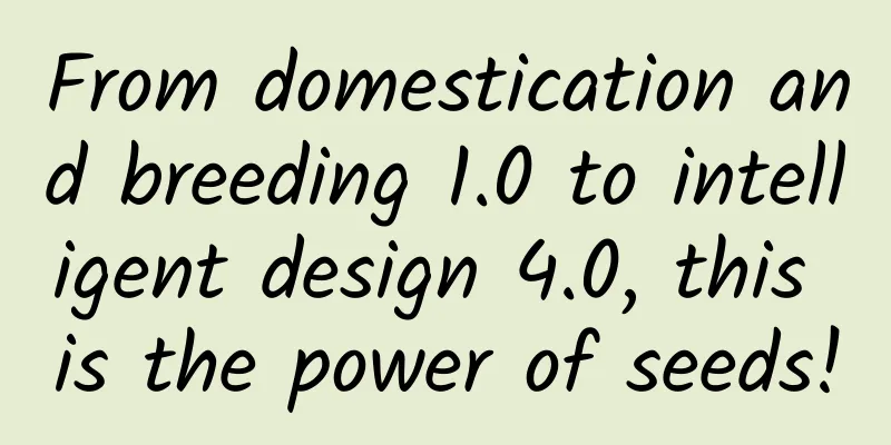 From domestication and breeding 1.0 to intelligent design 4.0, this is the power of seeds!