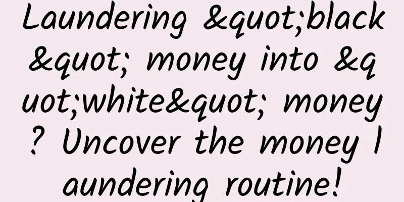 Laundering "black" money into "white" money? Uncover the money laundering routine!