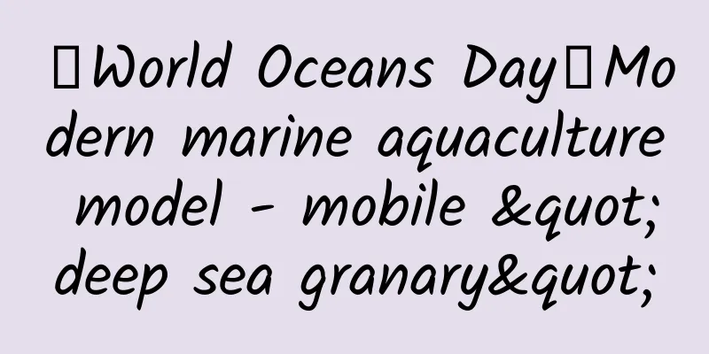 【World Oceans Day】Modern marine aquaculture model - mobile "deep sea granary"