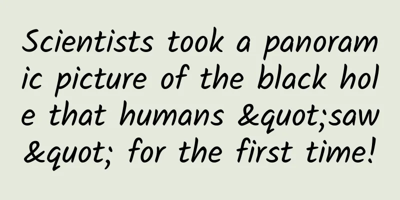 Scientists took a panoramic picture of the black hole that humans "saw" for the first time!