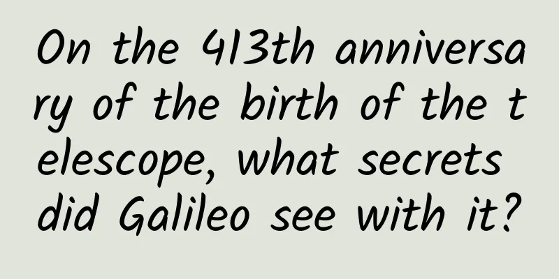 On the 413th anniversary of the birth of the telescope, what secrets did Galileo see with it?