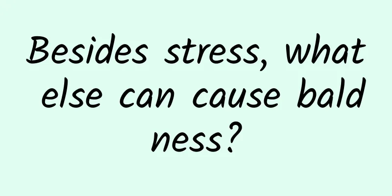 Besides stress, what else can cause baldness?