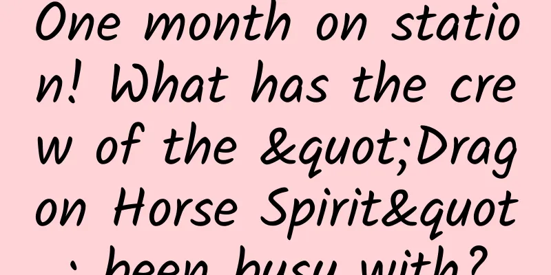 One month on station! What has the crew of the "Dragon Horse Spirit" been busy with?