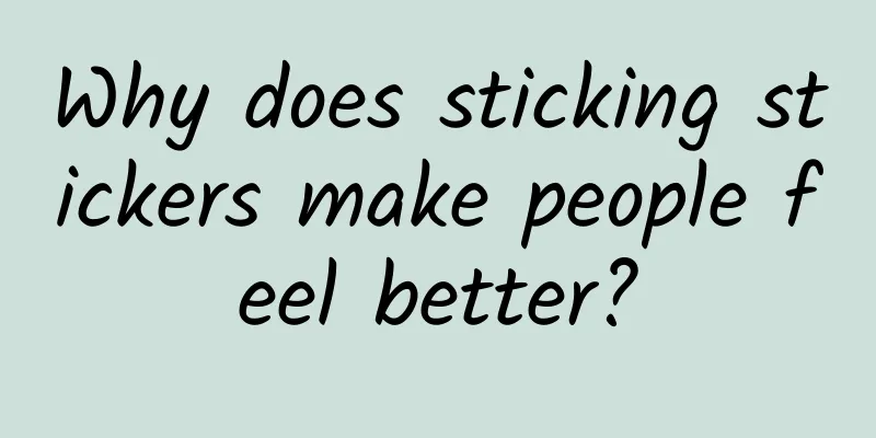 Why does sticking stickers make people feel better?