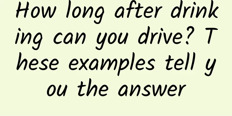 How long after drinking can you drive? These examples tell you the answer
