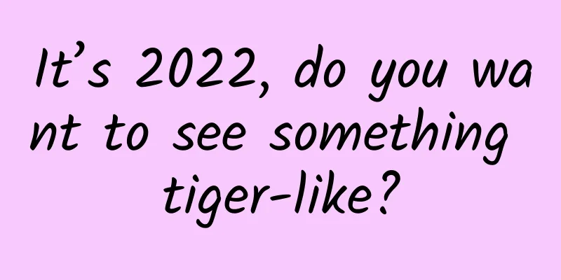 It’s 2022, do you want to see something tiger-like?