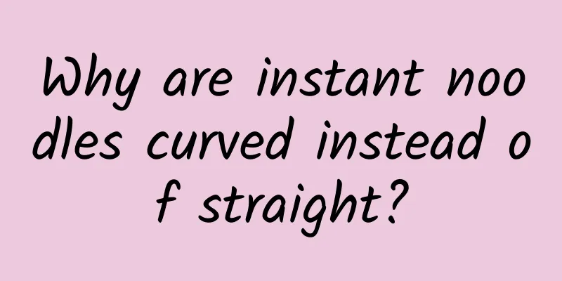 Why are instant noodles curved instead of straight?