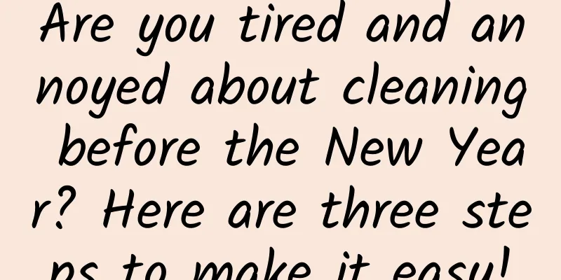 Are you tired and annoyed about cleaning before the New Year? Here are three steps to make it easy!