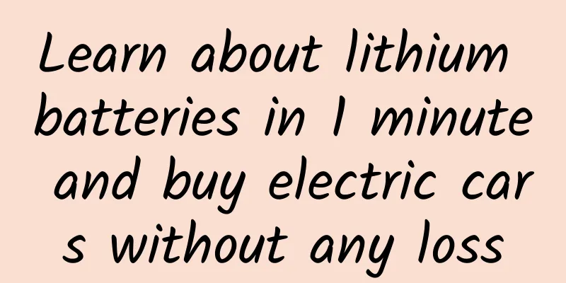 Learn about lithium batteries in 1 minute and buy electric cars without any loss