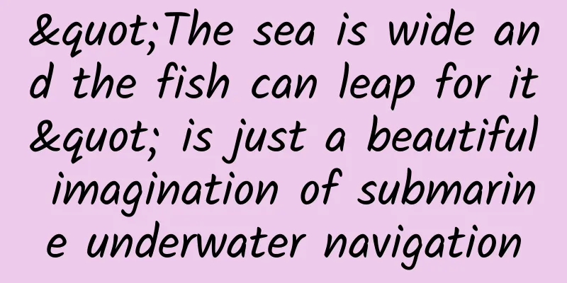 "The sea is wide and the fish can leap for it" is just a beautiful imagination of submarine underwater navigation