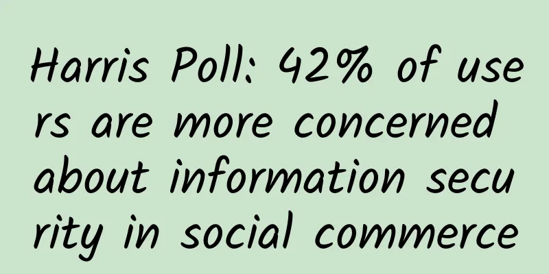 Harris Poll: 42% of users are more concerned about information security in social commerce