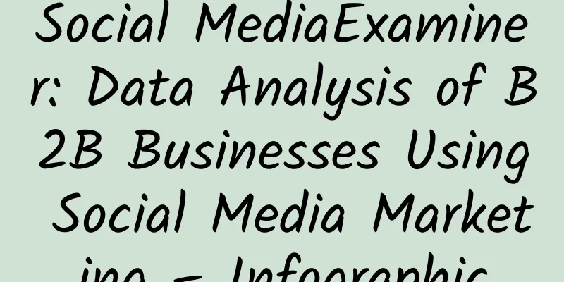Social MediaExaminer: Data Analysis of B2B Businesses Using Social Media Marketing – Infographic